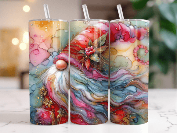 20oz Christmas Gnome Tumbler PNG Wrap Review
