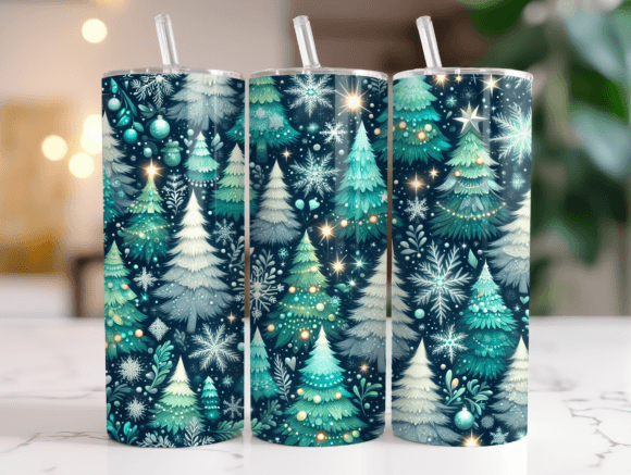 20oz Winter Scene Christmas Tumbler Wrap Review