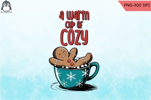 A Warm Cup of Cozy Gingerbread PNG