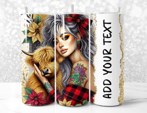 Add Your Text Name Tumbler Wrap Winter