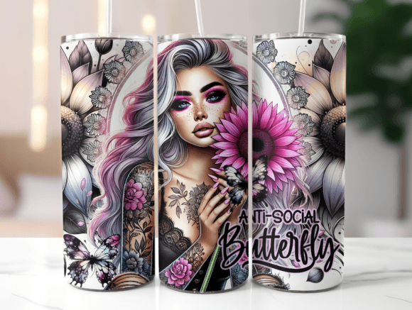 AntiSocial Butterfly Tumbler Wrap Review