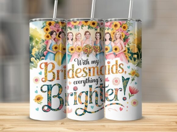 Bridesmaids Wedding Party PNG Design Review
