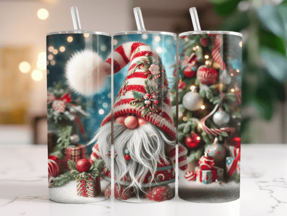 Christmas Gnome Tumbler Wrap Design Review