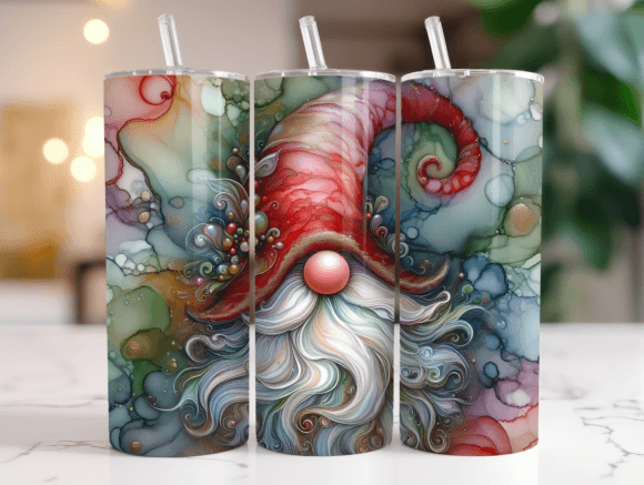 Christmas Gnome Tumbler Wrap PNG Review