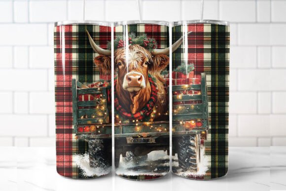 Christmas Highland Cow Tumbler Embroidery Design Review