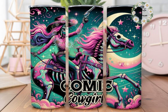 Cosmic Cowgirl Cowboy Skeleton Tumbler Review