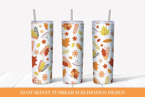 Fall Tumbler Wrap Sublimation Autumn