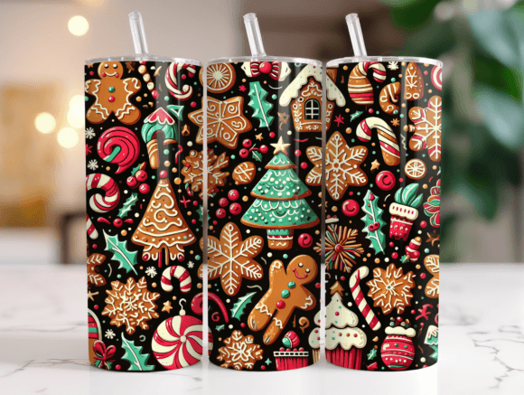 Gingerbread Cookies Pattern Tumbler Wrap Review