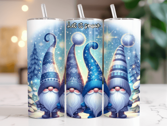 Let It Snow Christmas Tumbler Wrap