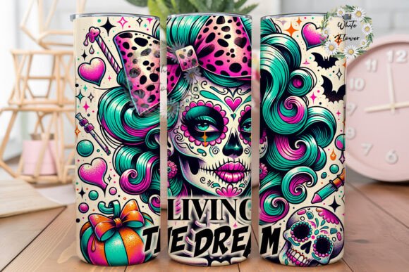 Living the Dream Snarky Skeleton Png Review