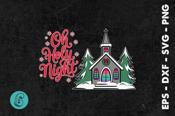 Oh Holly Night Xmas Church SVG Review