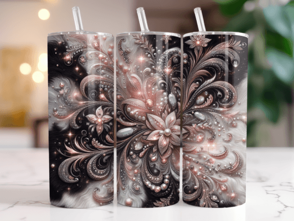 Pink Glitter Cow Tumbler Wrap Design Review