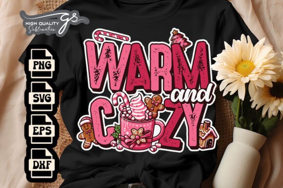 Pink Xmas Warm and Cozy SVG Review