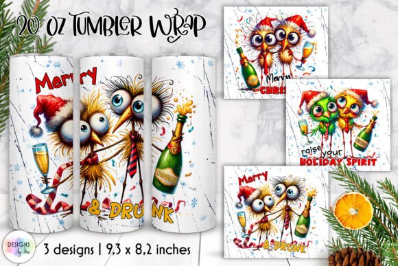 Sarcastic Christmas Tumbler Wrap Design Review