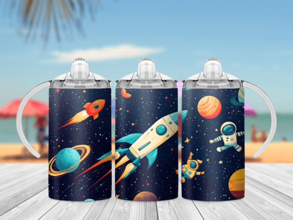 Space Astronaut Sippy Cup Wrap 12oz Review