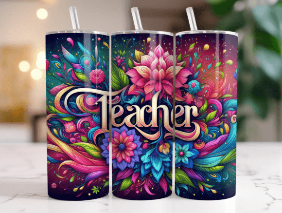 Teacher 20oz Tumbler Wrap Png Review