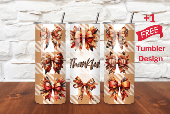 Thankful Bow Tumbler Wrap 20oz Design Review