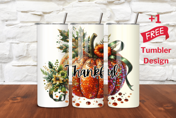 Thankful Sequined Pumpkin Tumbler Wrap Review